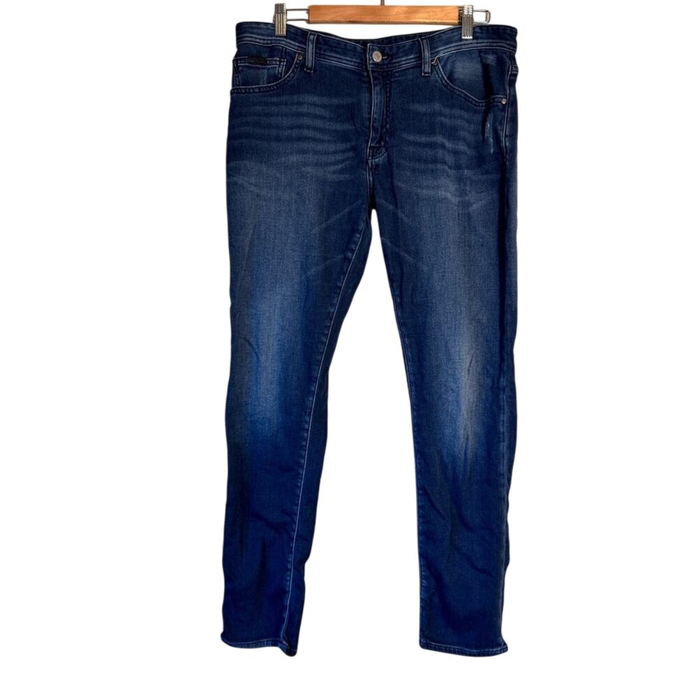 Armani Exchange Blue Denim Skinny Jeans Womens 34 J14 Fall Classic Luxury